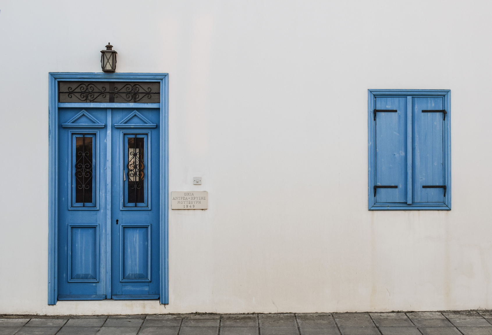 Blue Door and Window